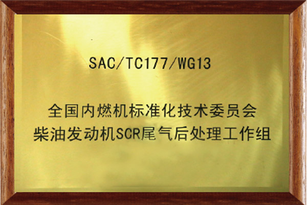 全國(guó)內(nèi)燃機(jī)標(biāo)準(zhǔn)化技術(shù)委員會(huì)柴油機(jī)SCR尾氣后處理工作組組長(zhǎng)